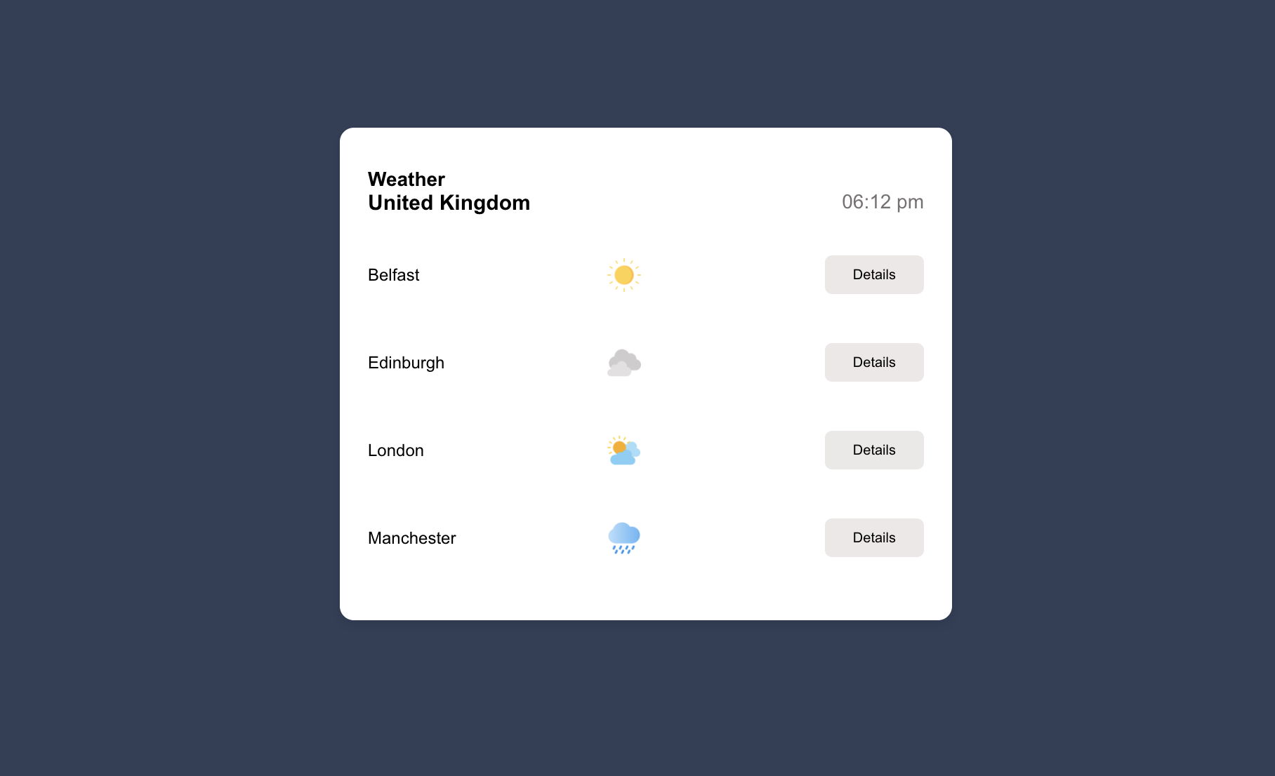 Weather App project